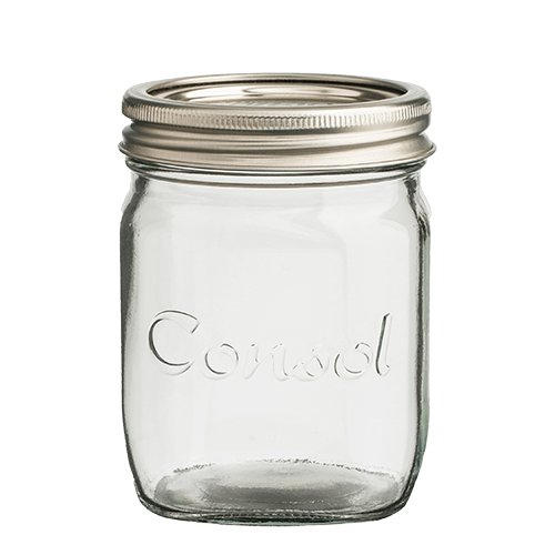 Consol Glass Preserve Jar 250ml with Ring & Dome